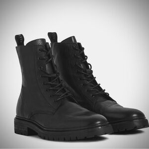 All Saints Tobias Black Combat Boots